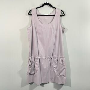 Arcteryx Women Gray Sleeveless Lightweight Contenta Shift Dress Size XL Outdoor